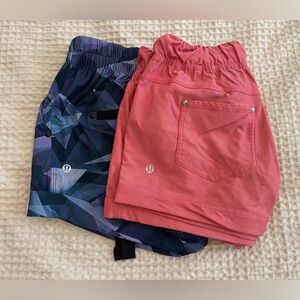2 out of Lululemon shorts - gently used condition.